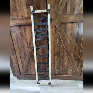 Farmhouse Black Welcome Sign for Home Wall Decor